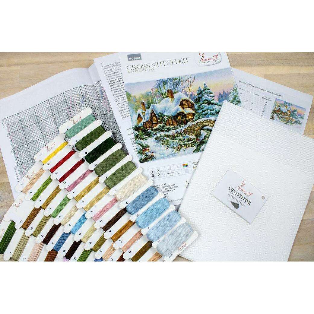 Winter landscape BU5001L Counted Cross-Stitch Kit