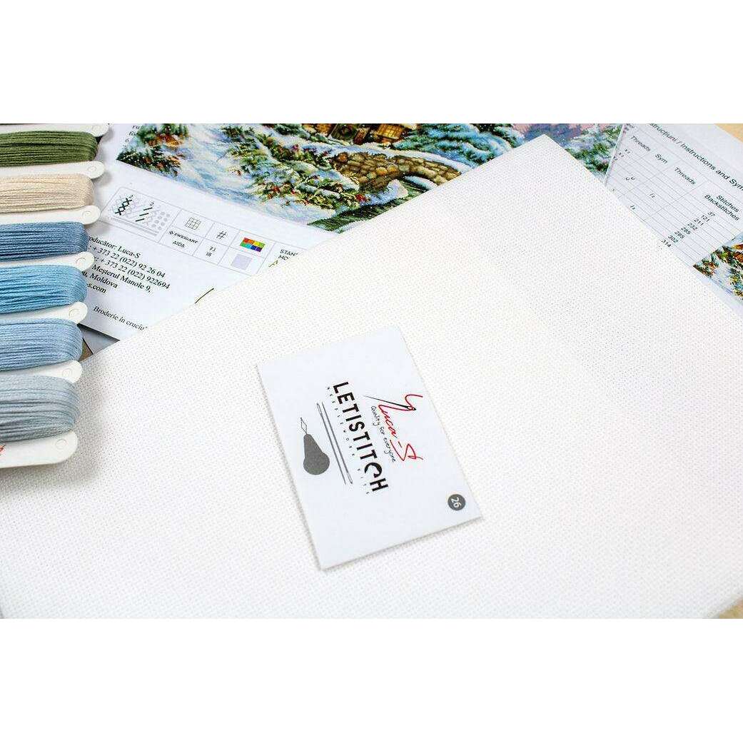 Winter landscape BU5001L Counted Cross-Stitch Kit