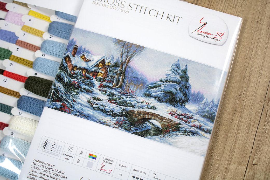 Winter landscape BU5002L Counted Cross-Stitch Kit