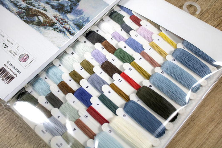 Winter landscape BU5002L Counted Cross-Stitch Kit