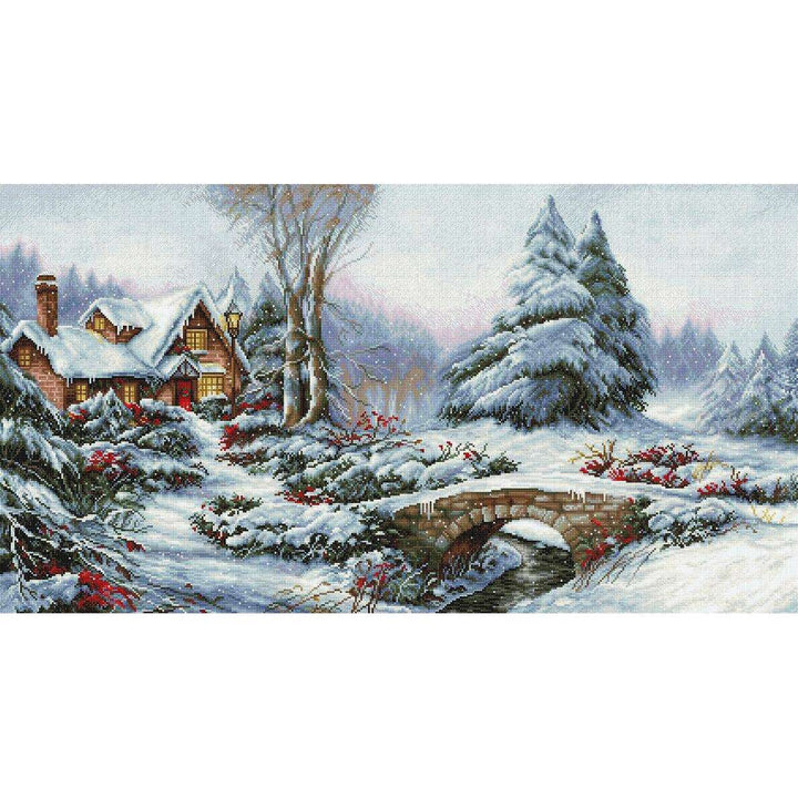 Winter landscape BU5002L Counted Cross-Stitch Kit