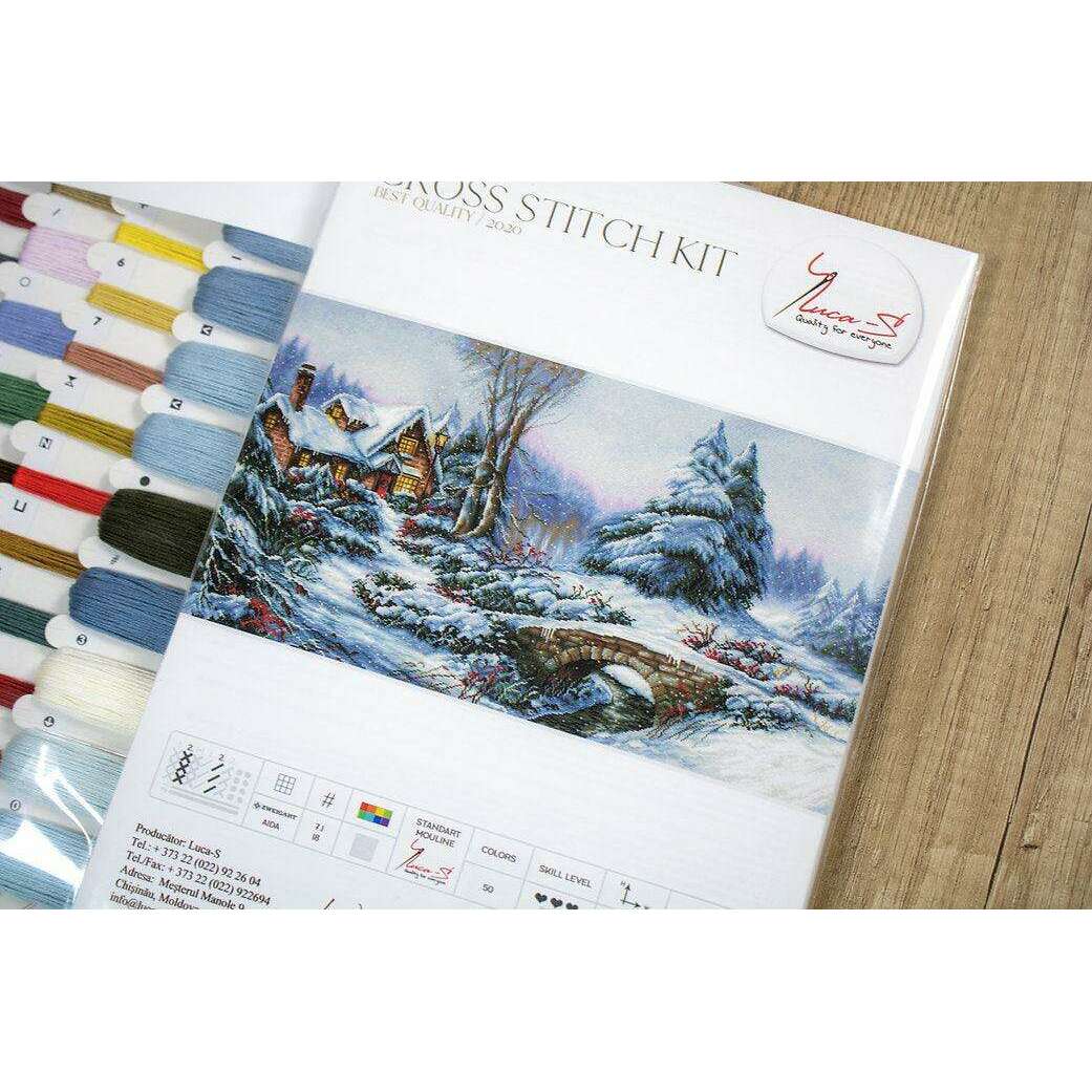 Winter landscape BU5002L Counted Cross-Stitch Kit