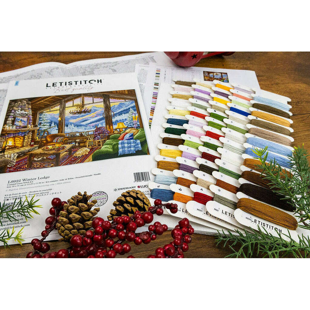 Winter Lodge L9922 Counted Cross Stitch Kit
