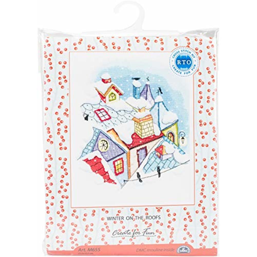 Winter on the roofs M655 Counted Cross Stitch Kit