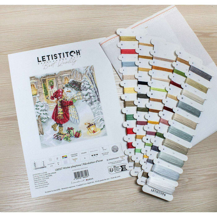 Winter playtime L8057 Counted Cross Stitch Kit