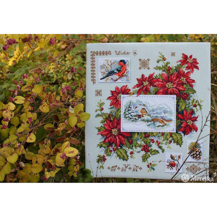 Winter Sampler K-119 Counted Cross-Stitch Kit