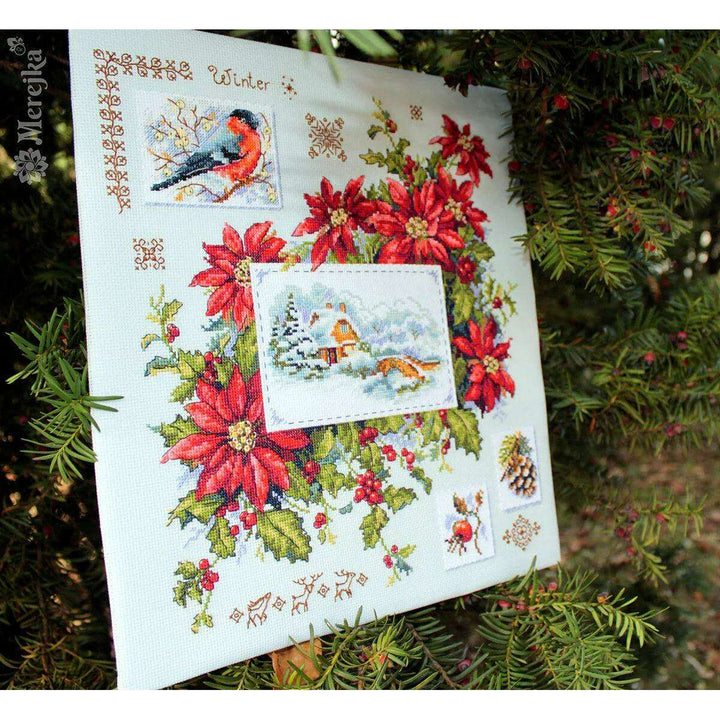 Winter Sampler K-119 Counted Cross-Stitch Kit