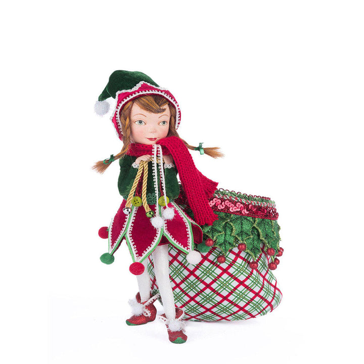 Winter Snowdrop Elf With Bag by Katherine's Collection image