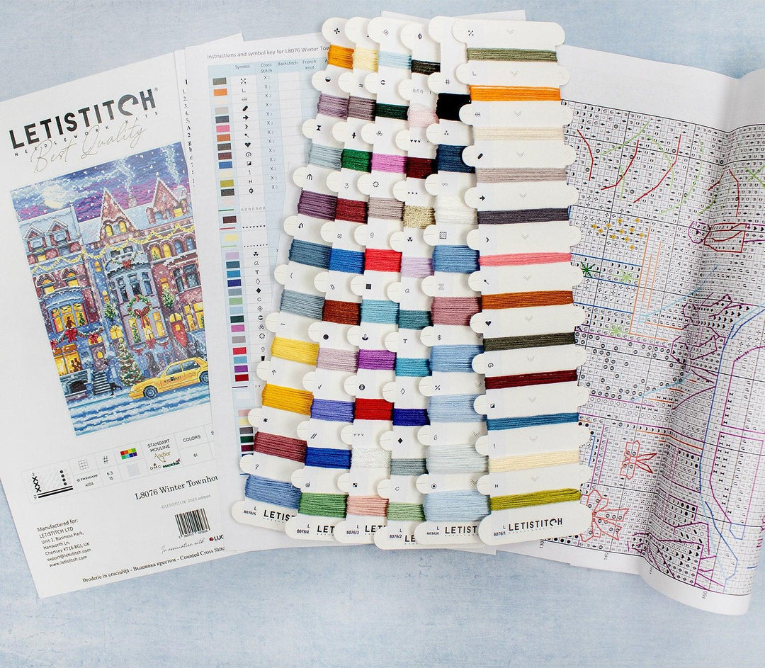 Winter Townhouse L8076 Counted Cross Stitch Kit