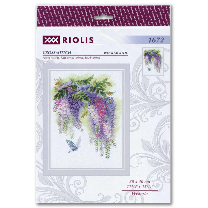 Wisteria R1672 Counted Cross Stitch Kit