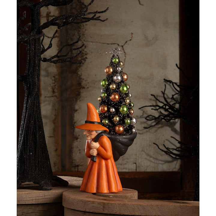 Witch Carrying Tree by Bethany Lowe Designs image 1