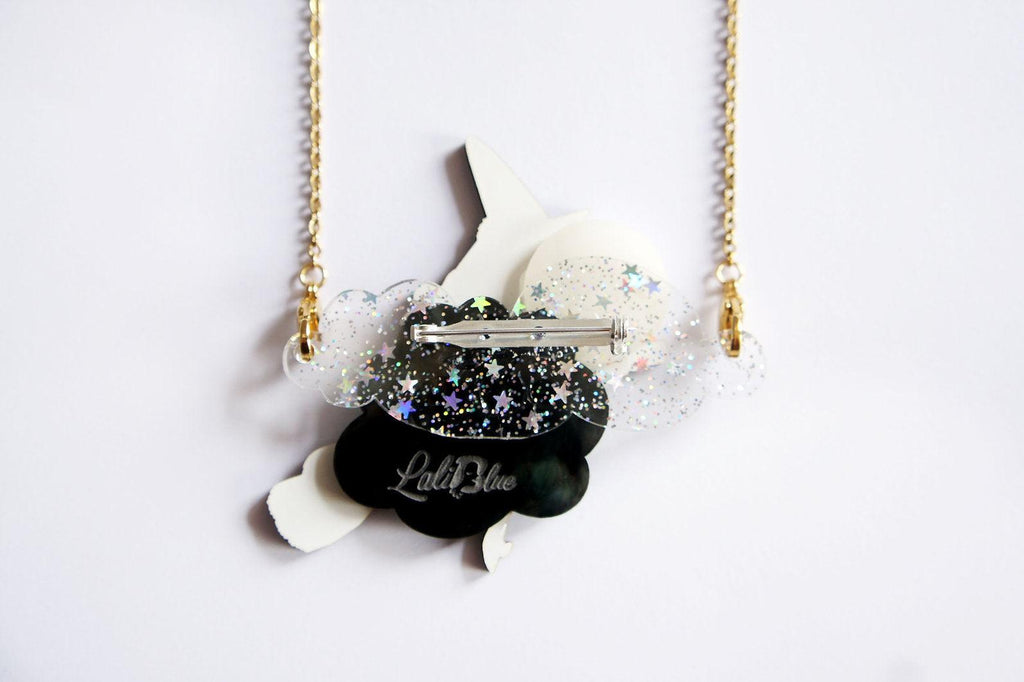 Witch Convertible Necklace-Brooch by Laliblue - Quirks!