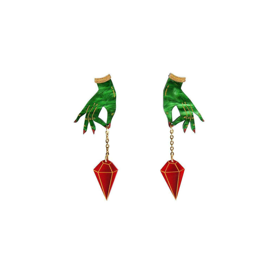 Witch Pendulum Halloween Earrings by Laliblue - Quirks!