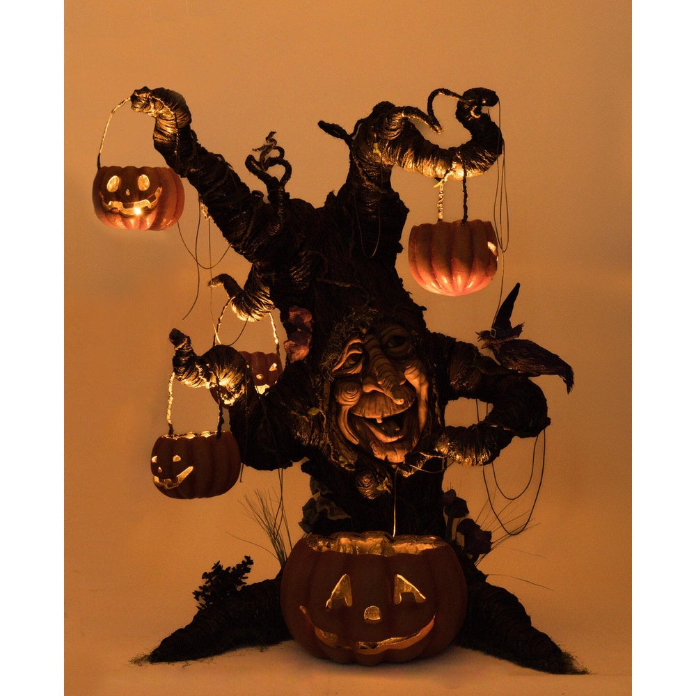 Witching Willow Tree with Jack O Lanterns by Katherine's Collection  4