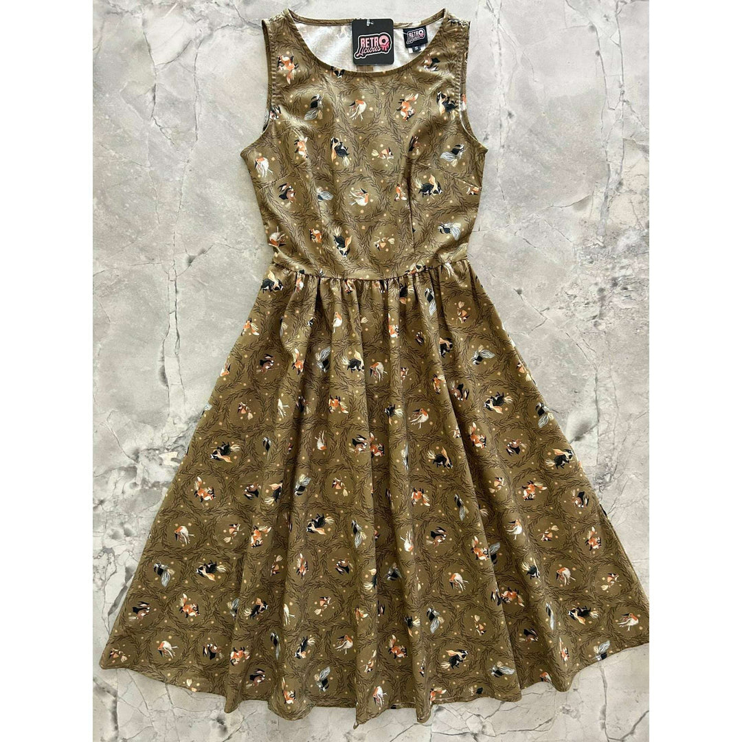 Witchy Animals Midi Dress