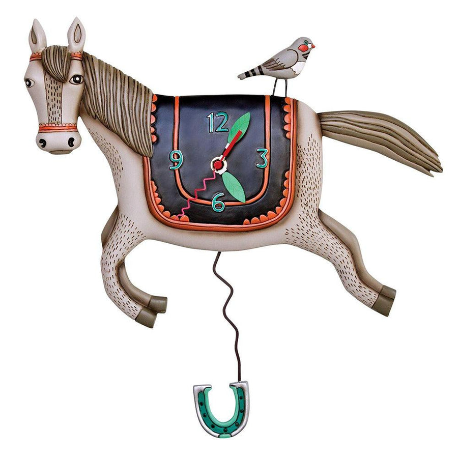 Woah Horsey Wall Clock by Allen Designs - Quirks!