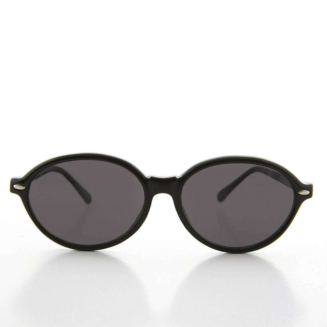 Women's Large Oval Glamour Vintage Sunglass - Alma