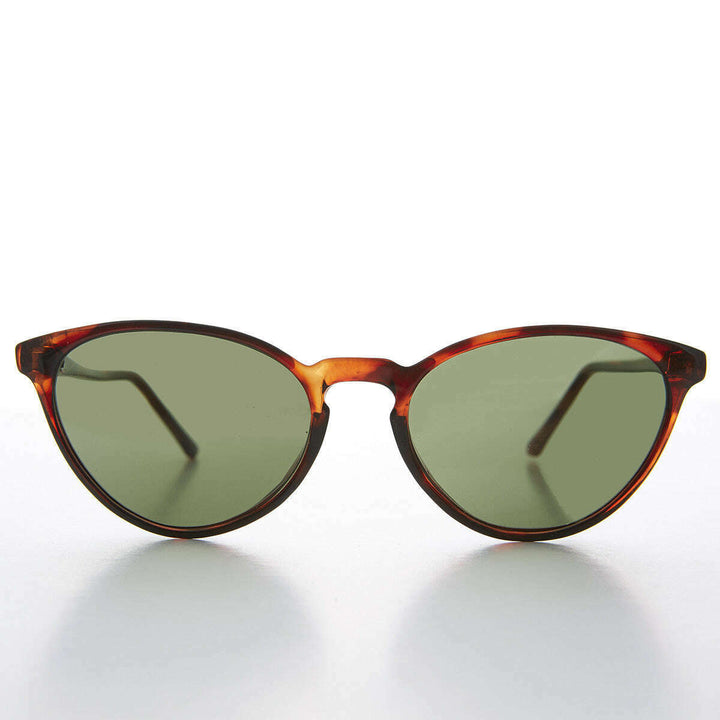 Women's Round Cat Eye Sunglass with Keyhole Bridge - Allie