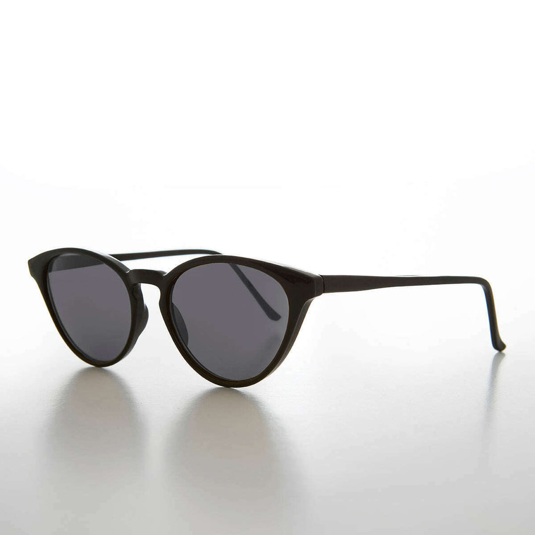 Women's Round Cat Eye Sunglass with Keyhole Bridge - Allie