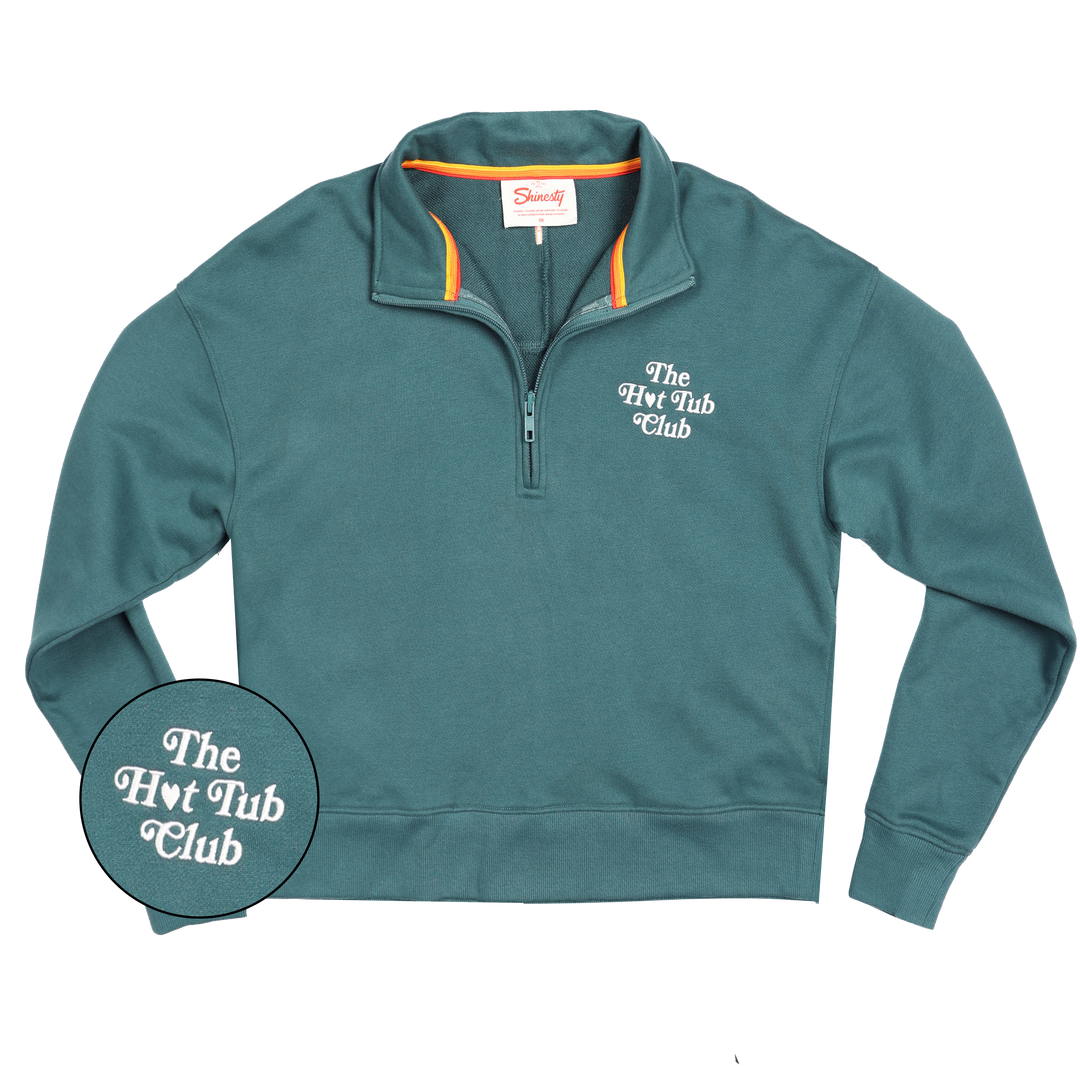 The Spruced Up | Green Sexy Terry™ Women’s Half Zip