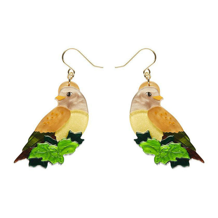 Wondrous Warbler Drop Earrings by Erstwilder image