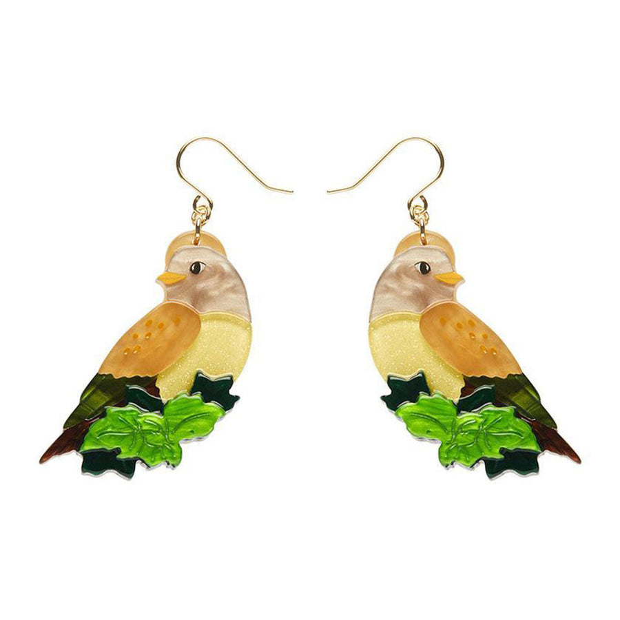 Wondrous Warbler Drop Earrings by Erstwilder image