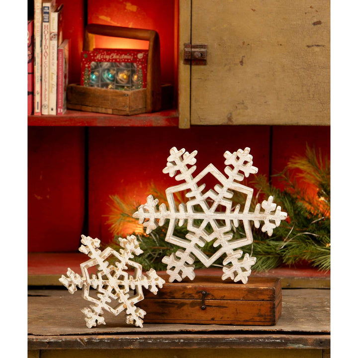 Wooden 7" Snowflake by Bethany Lowe Designs, image 2