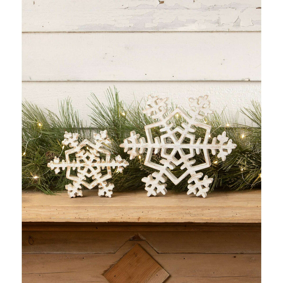 Wooden 7" Snowflake by Bethany Lowe Designs, image 3