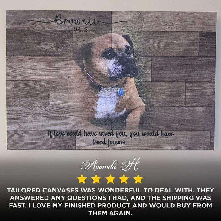 Wooden Animal Portrait Sign | Personalized Canvas Wall Art
