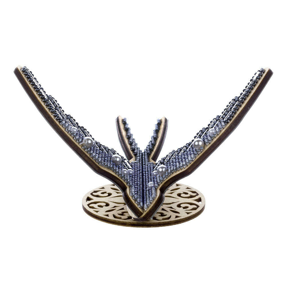 Wooden Bead Embroidery Kit Swallow FLK-583