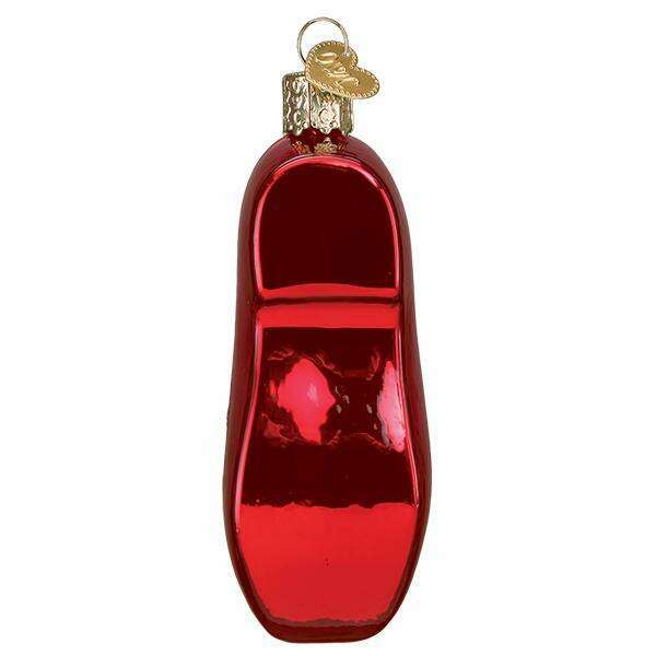 Old World Christmas Wooden Clog Blown Glass Ornament