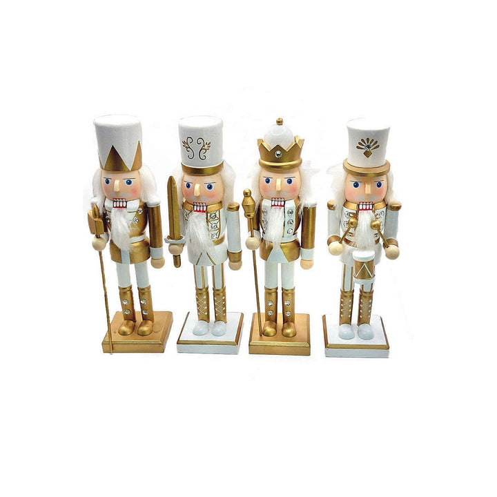 Wooden Golden Axe-Wielding Nutcracker Wizardi F07M6-14D