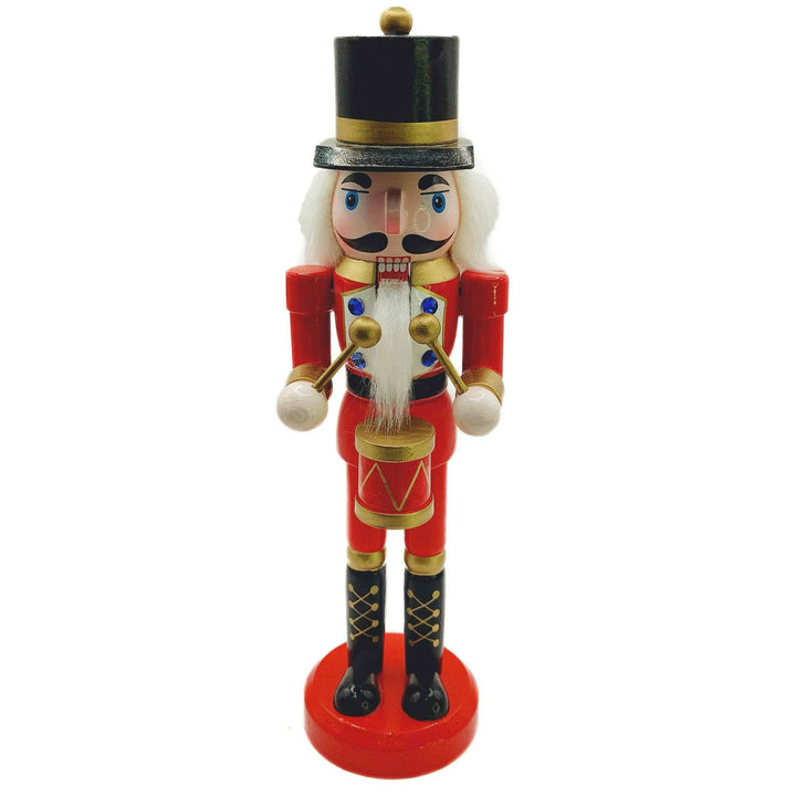 Wooden Regal Drummer Nutcracker Wizardi F07M6-13A