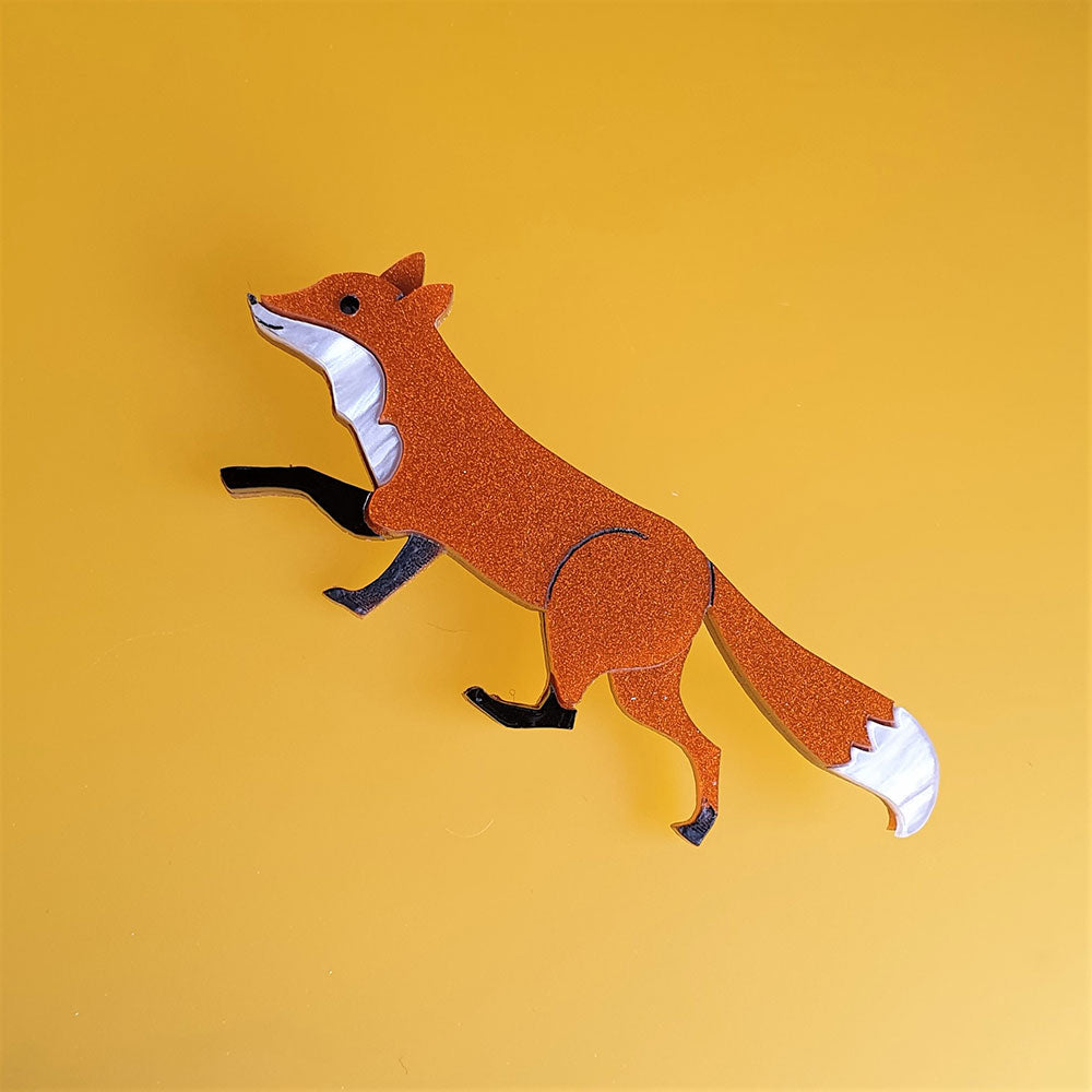 Woodland Fox Brooch by Cherryloco Jewellery 3