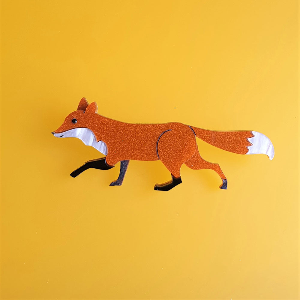 Woodland Fox Brooch by Cherryloco Jewellery 2