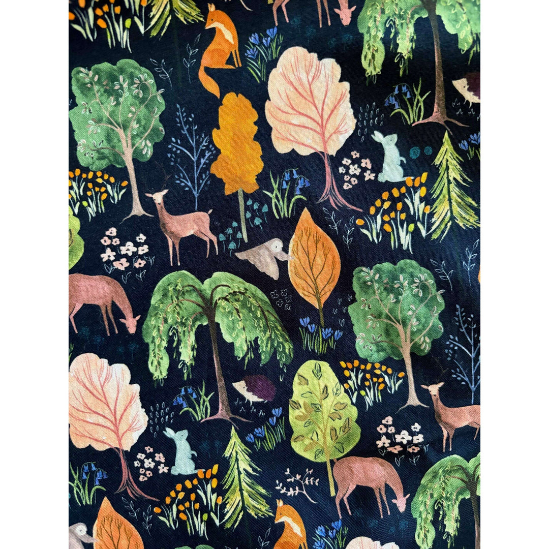 Woodland Midi Dress in Navy