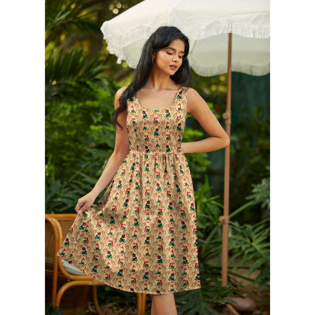 Woodland Scout Fit & Flare Dress