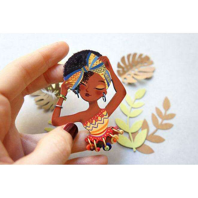 World Day of African Culture brooch by LaliBlue - Quirks!