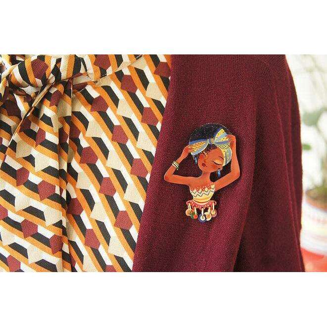 World Day of African Culture brooch by LaliBlue - Quirks!