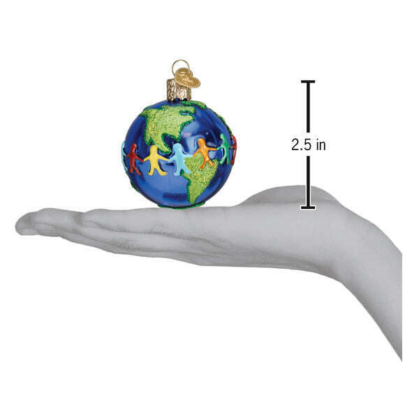 Old World Christmas World Peace Blown Glass Ornament