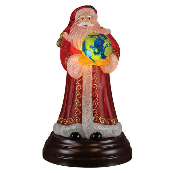 Old World Christmas World Peace Santa Light