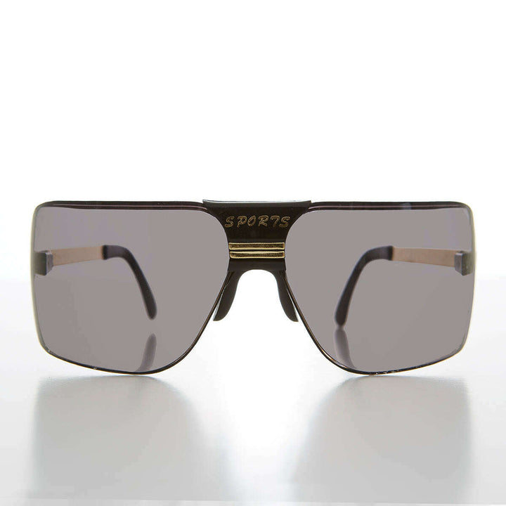 Wrap Around Sports Shield Sunglasses - Rufus