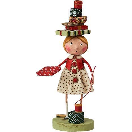 Wrappings with Gifts Holiday Figurine by Lori Mitchell - Quirks!