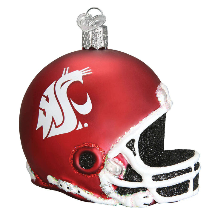 Old World Christmas WSU Helmet Blown Glass Ornament