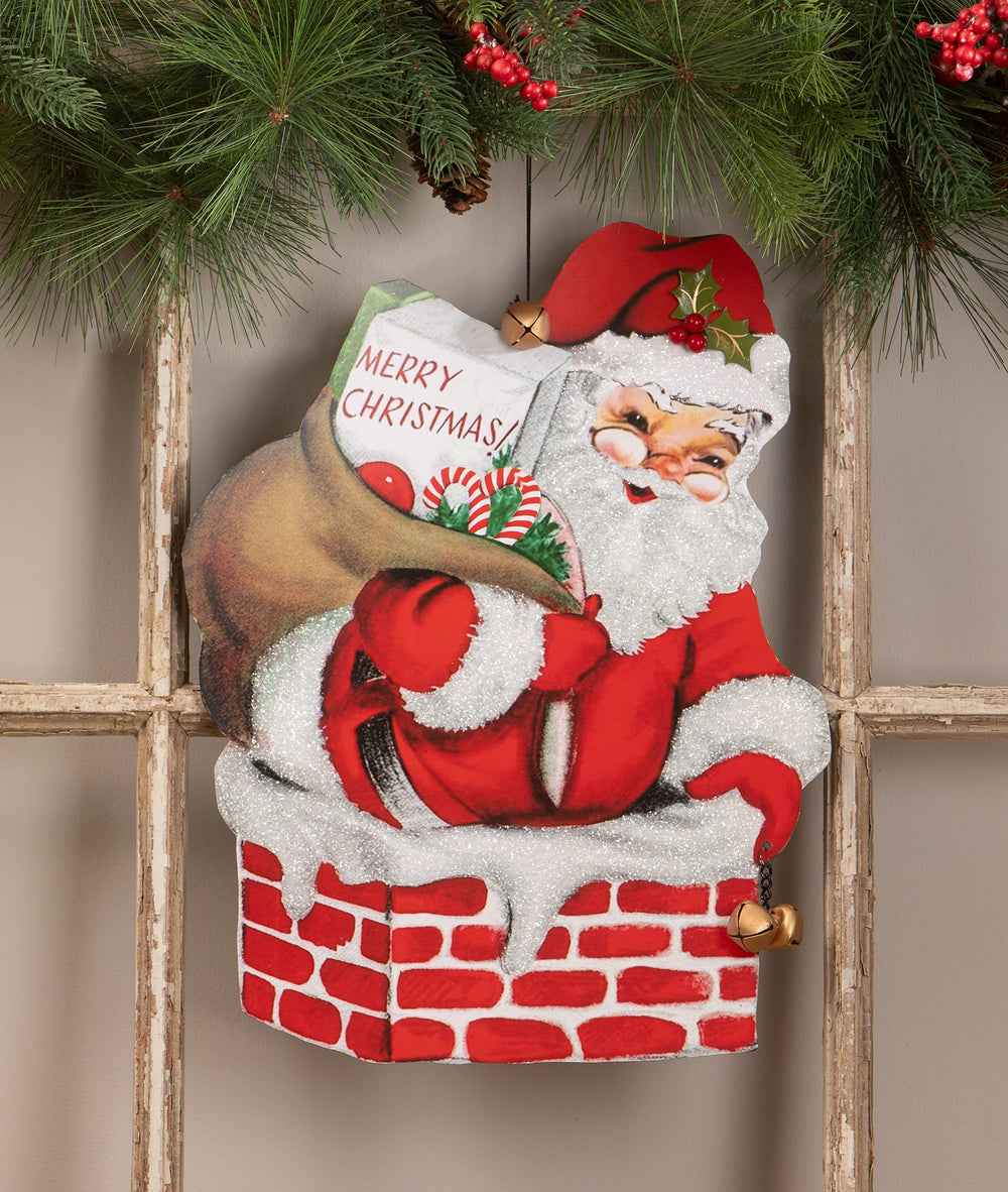 Merry Christmas Santa Sign by Bethany Lowe Designs, image 2