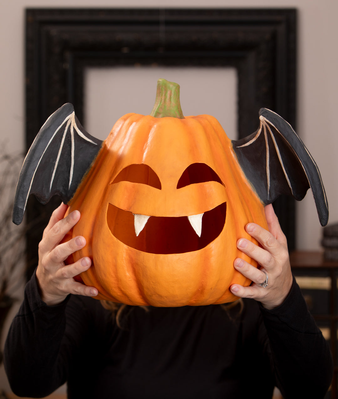 Pumpkin Bat Luminary Large by Bethany Lowe Designs, image 4