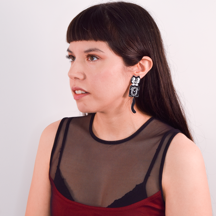 Officially Licensed Kit-Cat Klock ® Earrings (regular sized)