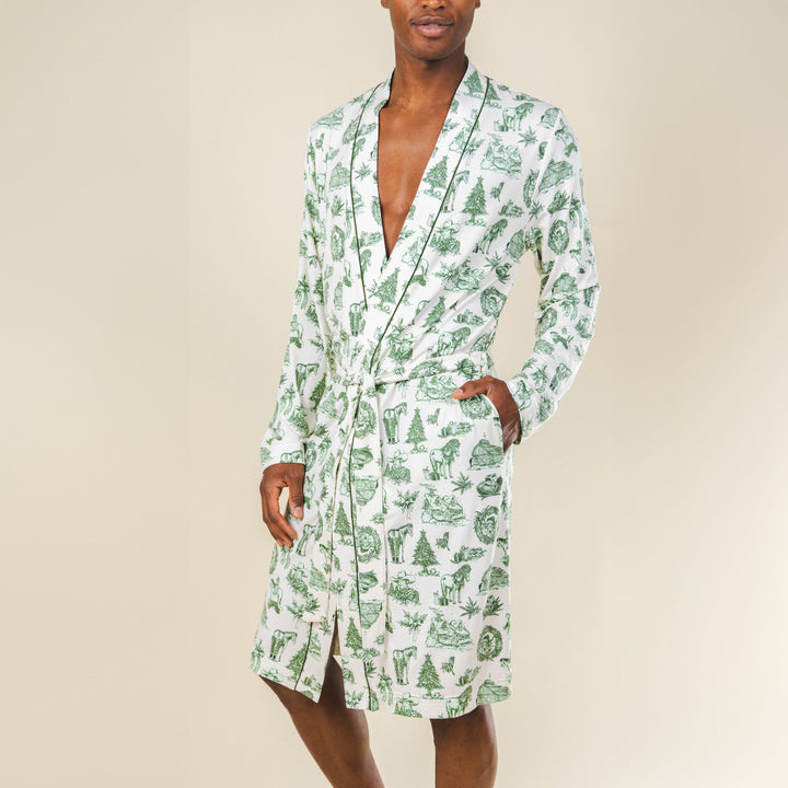 The Western Wonderland | Western Toile Long Modal Robe