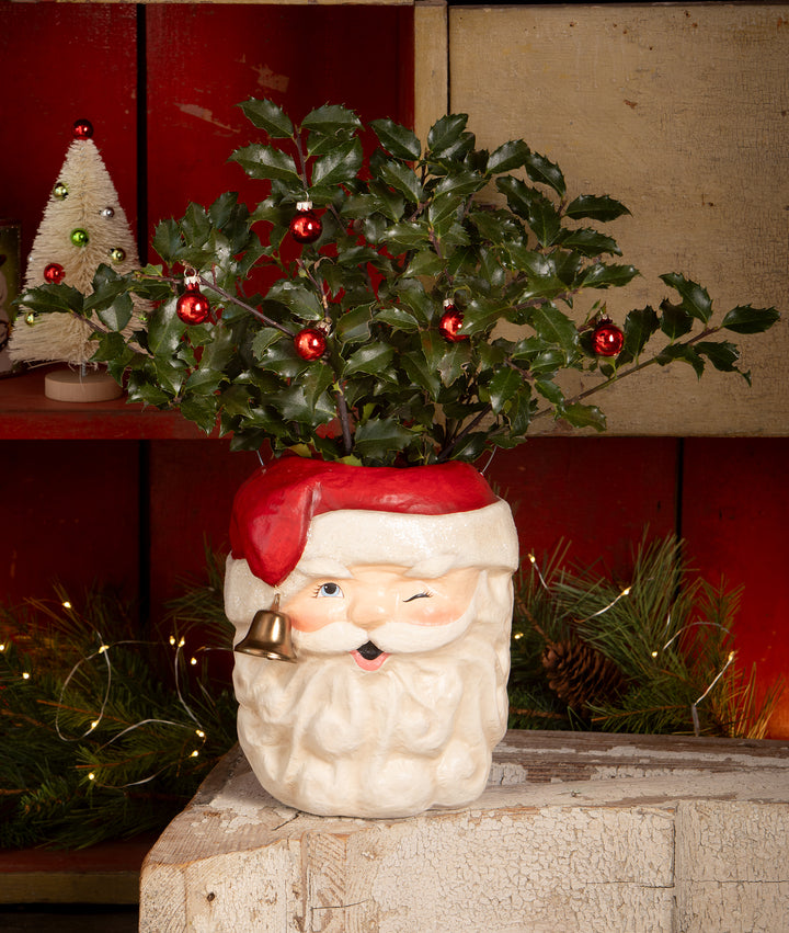 Tall Santa Bucket by Bethany Lowe Designs, image 3