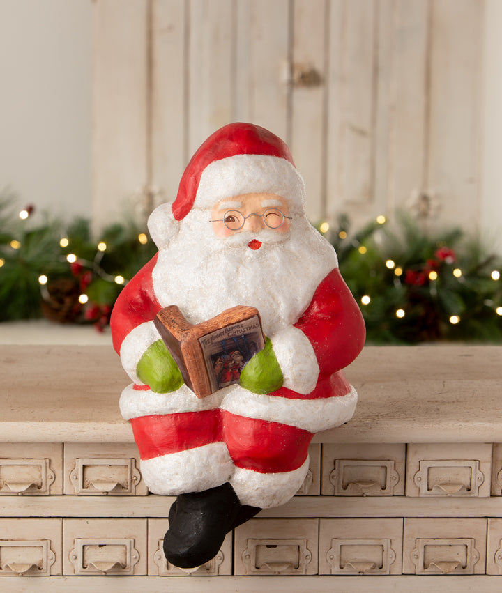 Santa Shelf Sitter by Bethany Lowe Designs, christmas decor